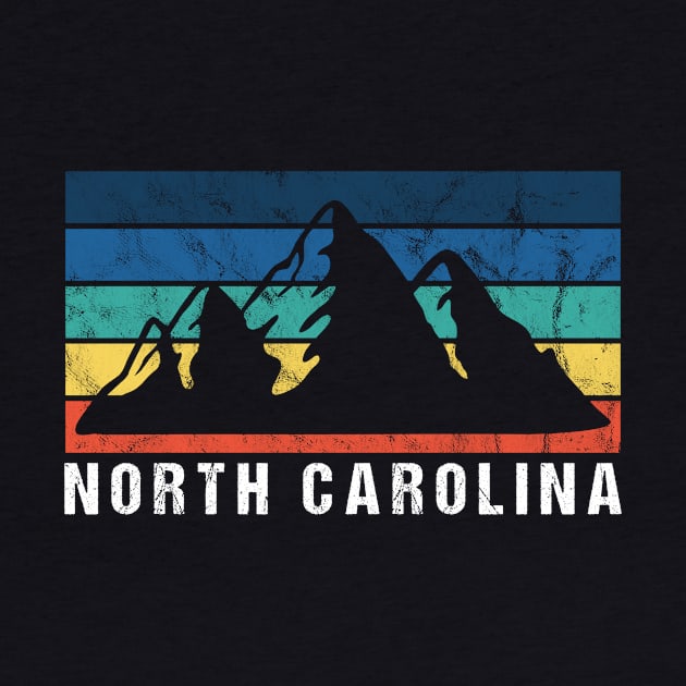 North Carolina Retro Vintage by JKFDesigns